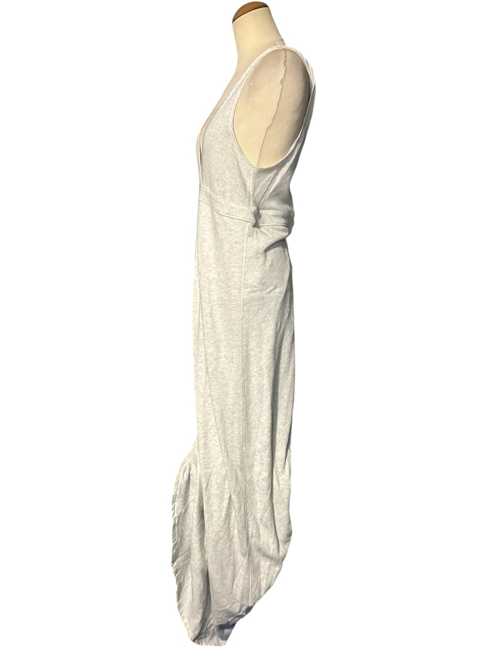 Calvin Klein Performance Quick Dry Sleeveless V-Neck Maxi Dress Light Gray Large - Picture 3 of 4